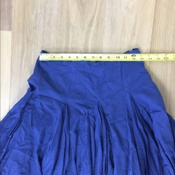 Charles Nolan Cotton Gathered Midi Swing Skirt